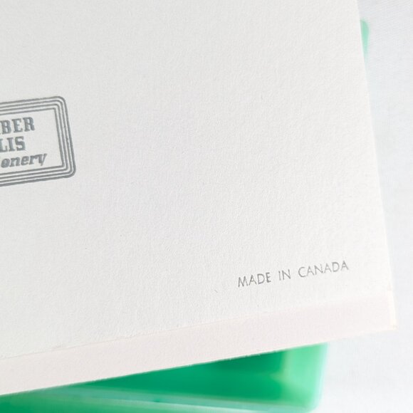 Mint Green plastic stationery box made in Canada - Picture 10 of 11